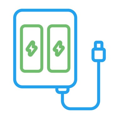 pil vektör çizgisi simgesi