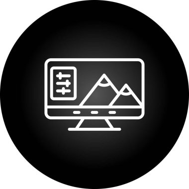 Web simgesi vektör illüstrasyonu