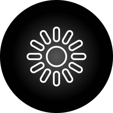 vektör çizim simgesi güneş