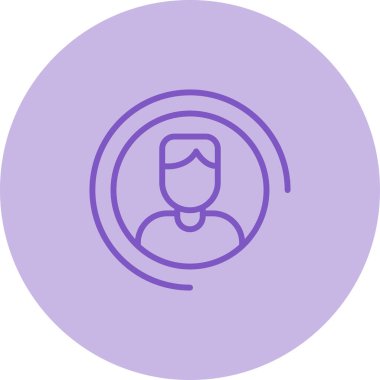 avatar. Web simgesi basit illüstrasyon