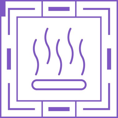 Fırın. Web simgesi basit illüstrasyon