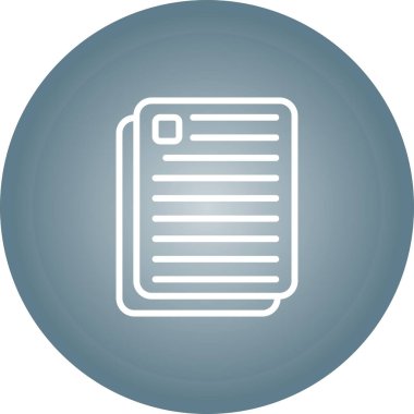 belge simgesi, vektör illüstrasyonu