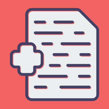 dosya simgesi, vektör illüstrasyonu 