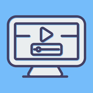 Bilgisayar web simge vektör çizim