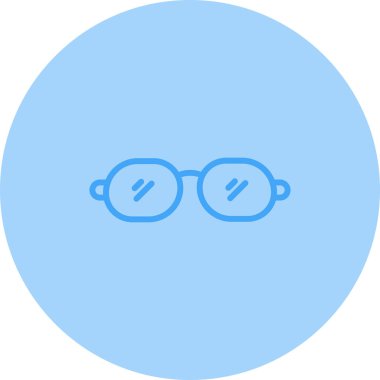 gözlük simgesinin vektör illüstrasyonu