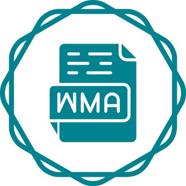 wma dosya biçimi vektör illüstrasyonu