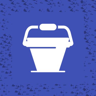 Çember üzerinde basit bir vektör simgesi - yaz konsepti