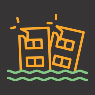 Bina. Web simgesi basit tasarım