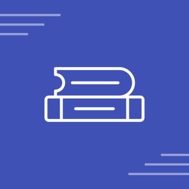 Beyaz arka plan üzerinde kitap işareti izole kitap simge vektör