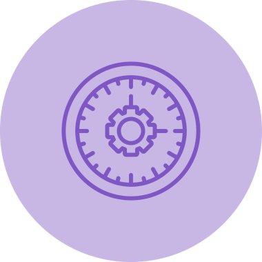 Teçhizat Web simgesi basit illüstrasyon