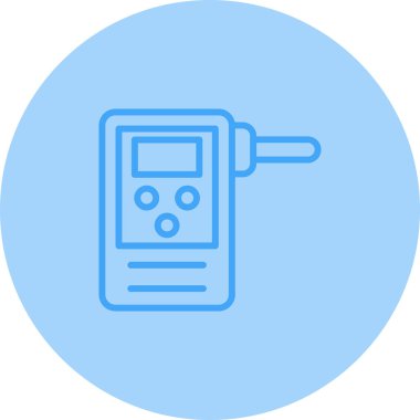 Bir radyo simgesinin vektör illüstrasyonu