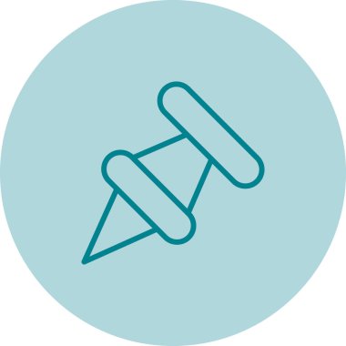 Pushpin web simgesi vektör illüstrasyonu