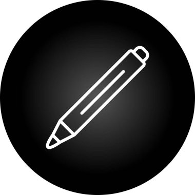 Kalem. Web simgesi basit illüstrasyon