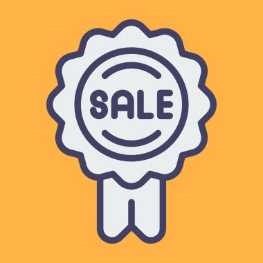 satış etiketi vektör simgesi