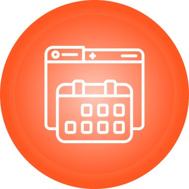 Takvim web simge vektör çizim