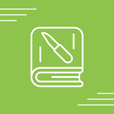 kalem ve kalem satırı simgesi