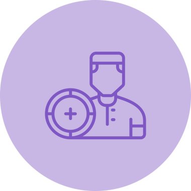 Doktor Web simgesi vektör illüstrasyonu