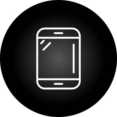 akıllı telefon simgesi web basit illüstrasyon