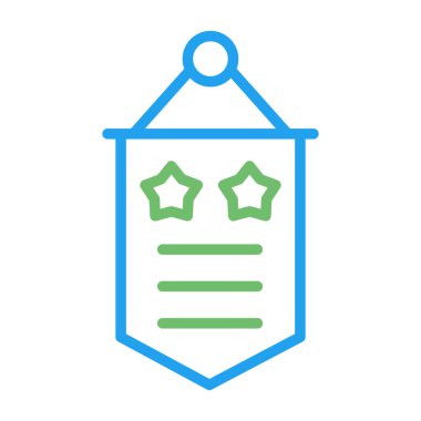 Banner  icon, vector illustration 