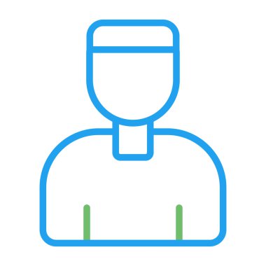 Soyut arkaplan grubunda kullanıcı simgesi izole edildi