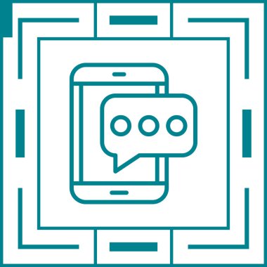 Akıllı telefonun vektör çizimi