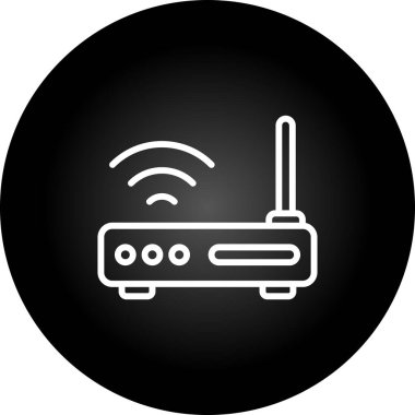 router simgesi web basit illüstrasyon
