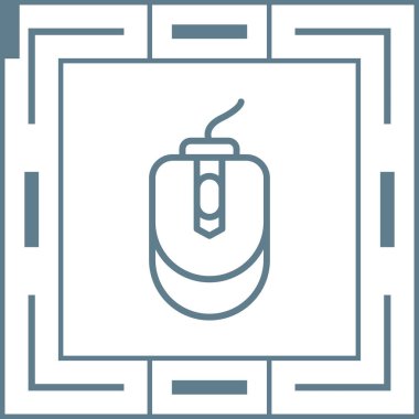 Fare. Web simgesi basit illüstrasyon