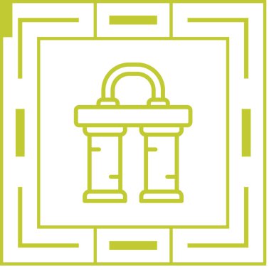 Su filtresi ağ ikonu vektör illüstrasyonu