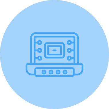 dizüstü bilgisayar simgesi web basit illüstrasyon