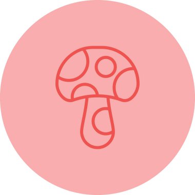 mantar simgesi vektör illüstrasyon tasarımı