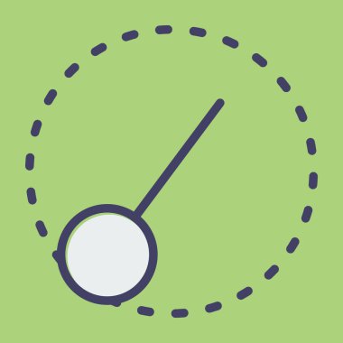 Golf topu vektör illüstrasyonu