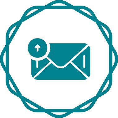 Zarf. Web simgesi basit illüstrasyon