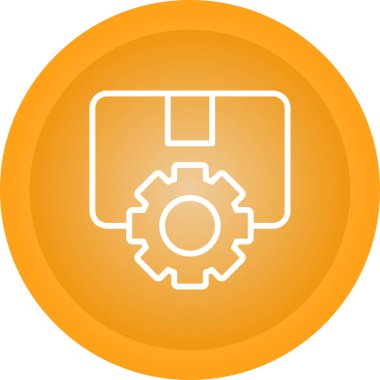 Simge soyut arkaplanda izole ediliyor