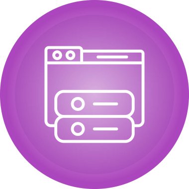 Windows web simgesi vektör çizimi