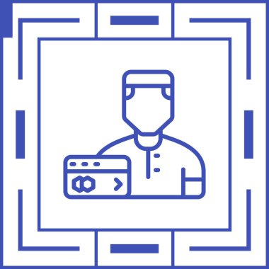 Modern doktor simgesinin vektör çizimi