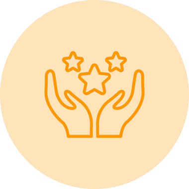 Bir yıldızın vektör illüstrasyonu