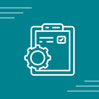 Yeşil arkaplanda beyaz çizgi fotoğraf makinesi simgesi izole edildi. Fotoğraf makinesi simgesi. Vektör İllüstrasyonu