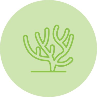 Bir ağaç simgesinin vektör illüstrasyonu