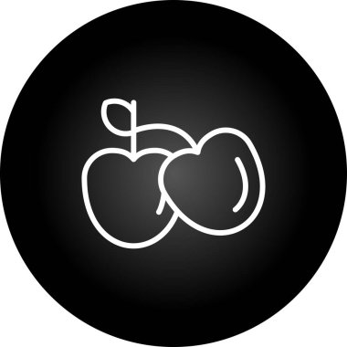 meyve simge vektör çizim