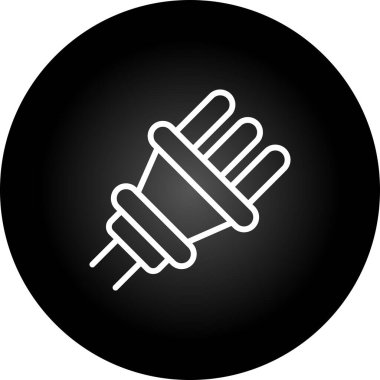 Elektrik tıkacı simgesi, basit biçim