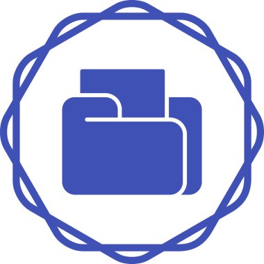 dosya dizinleri simgesi, vektör illüstrasyonu 