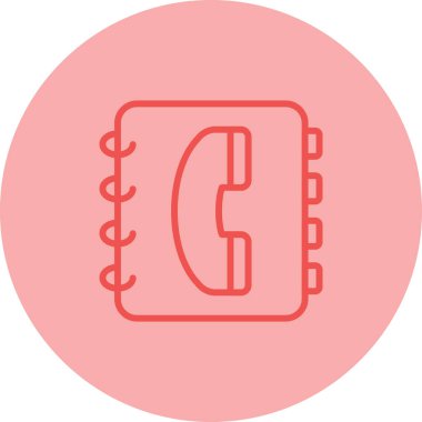 Telefon simgesinin vektör illüstrasyonu