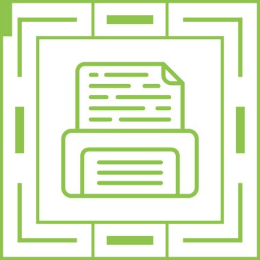 belge simgesi, vektör illüstrasyonu