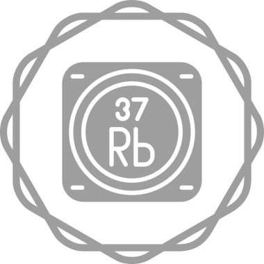 Kimyasal metal işareti ağ basit illüstrasyon