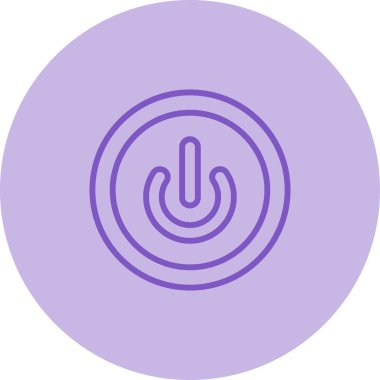 Modern bir Güç Düğmesi simgesinin vektör çizimi 