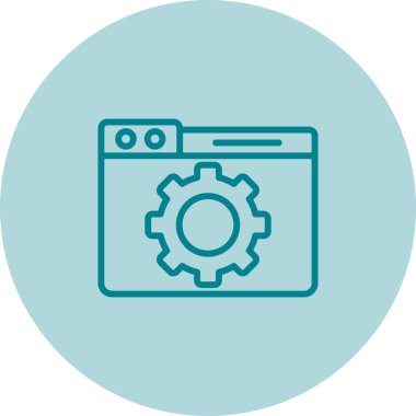 seo modern simgesinin vektör illüstrasyonu