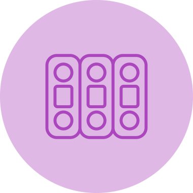 Haplar. Web simgesi basit illüstrasyon