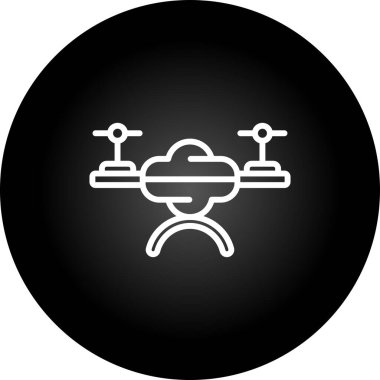 Drone web simge vektör çizim 