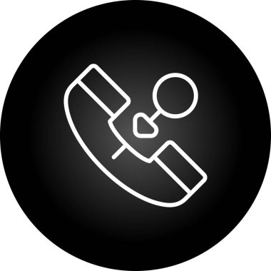 Telefon simgesi vektör illüstrasyonu