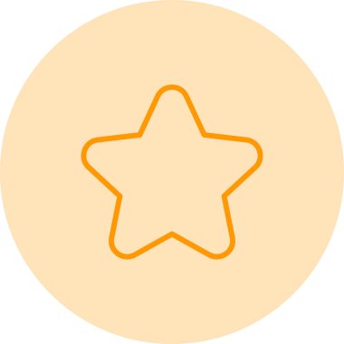 yıldız simgesi vektör illüstrasyonu